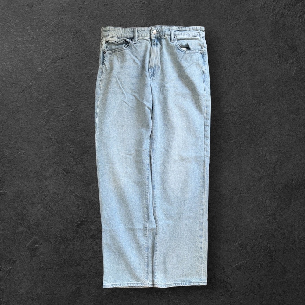 Aeropostale‎ Relaxed Straight Leg Mens 33X30.5 Light Wash Denim Jeans Pants Y2K